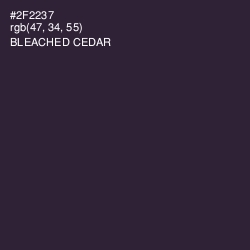 #2F2237 - Bleached Cedar Color Image